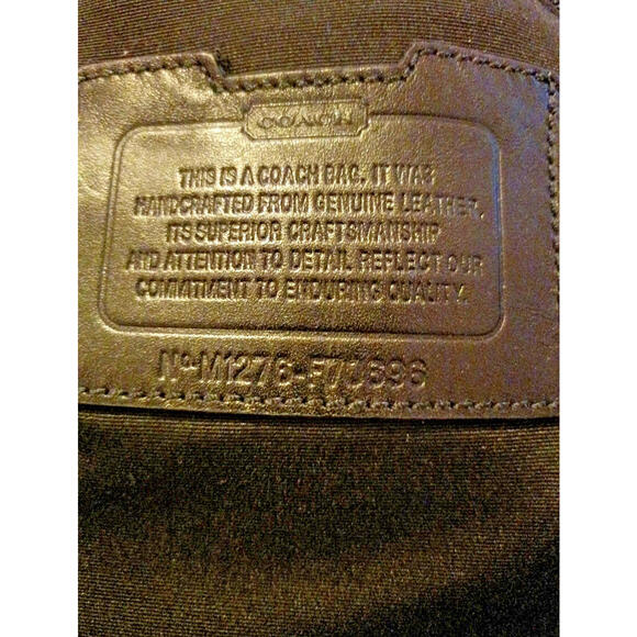 Coach Leather Bag Brown  Slim Zip Crossbody Bag f70696 Unisex - Picture 3 of 9